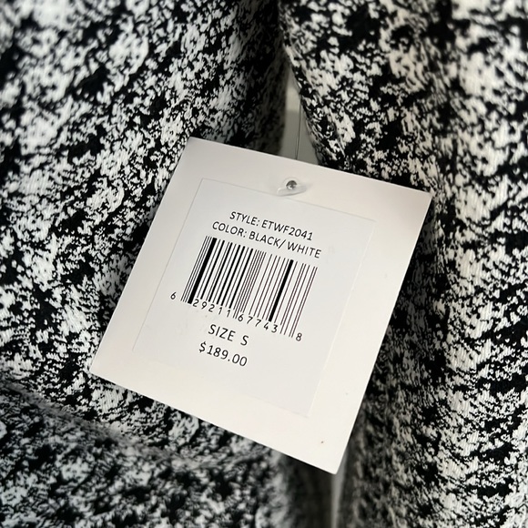 Ellen Tracy Jacquard Topper Jacket🖤🖤🖤 - Picture 4 of 6